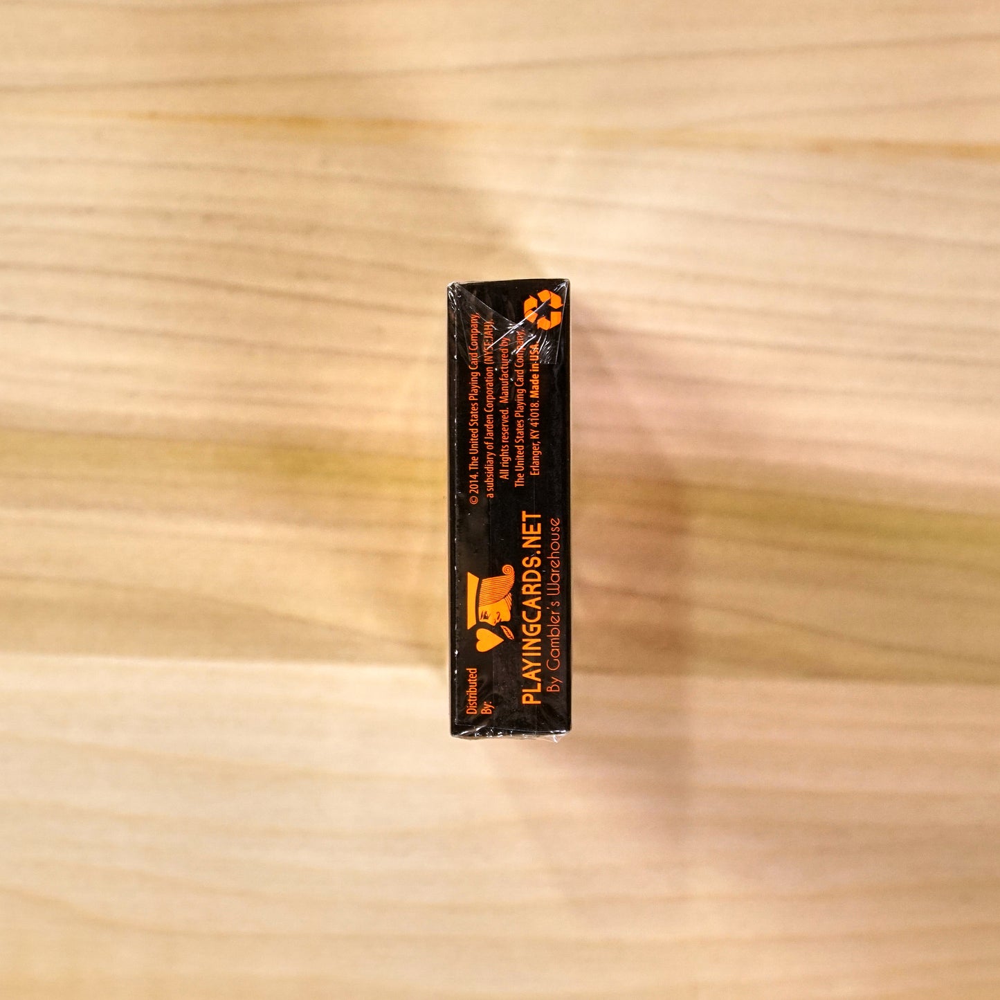 Bicycle Skull Metallic Orange Playing Cards