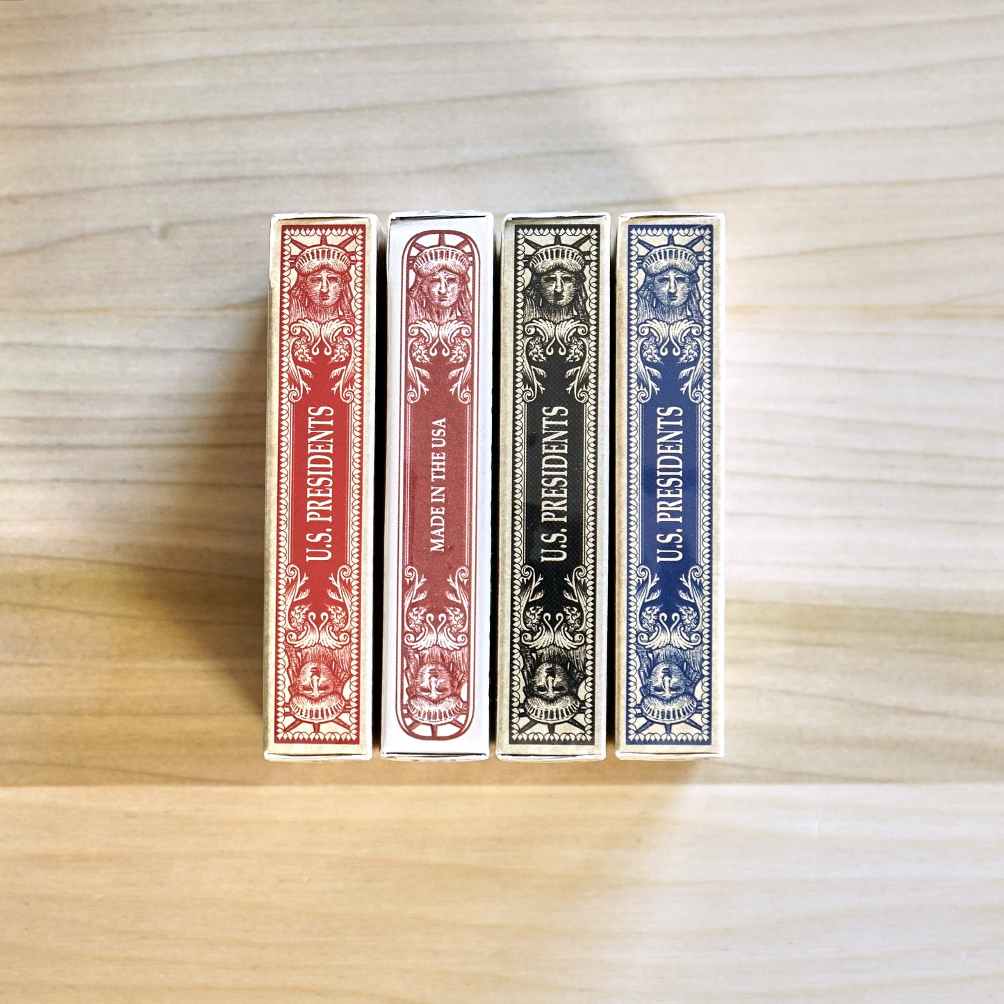 Bicycle US Presidents Playing Cards - 4 deck set