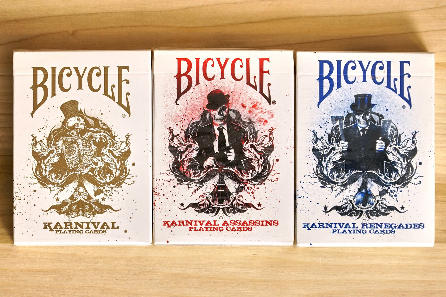 Bicycle Karnival Playing Cards - 3 deck set