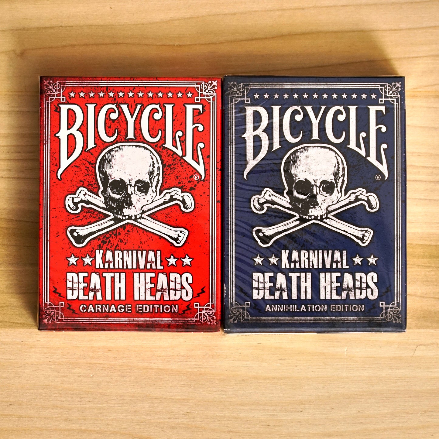 Bicycle Karnival Death Heads Playing Cards - 2 Deck Set