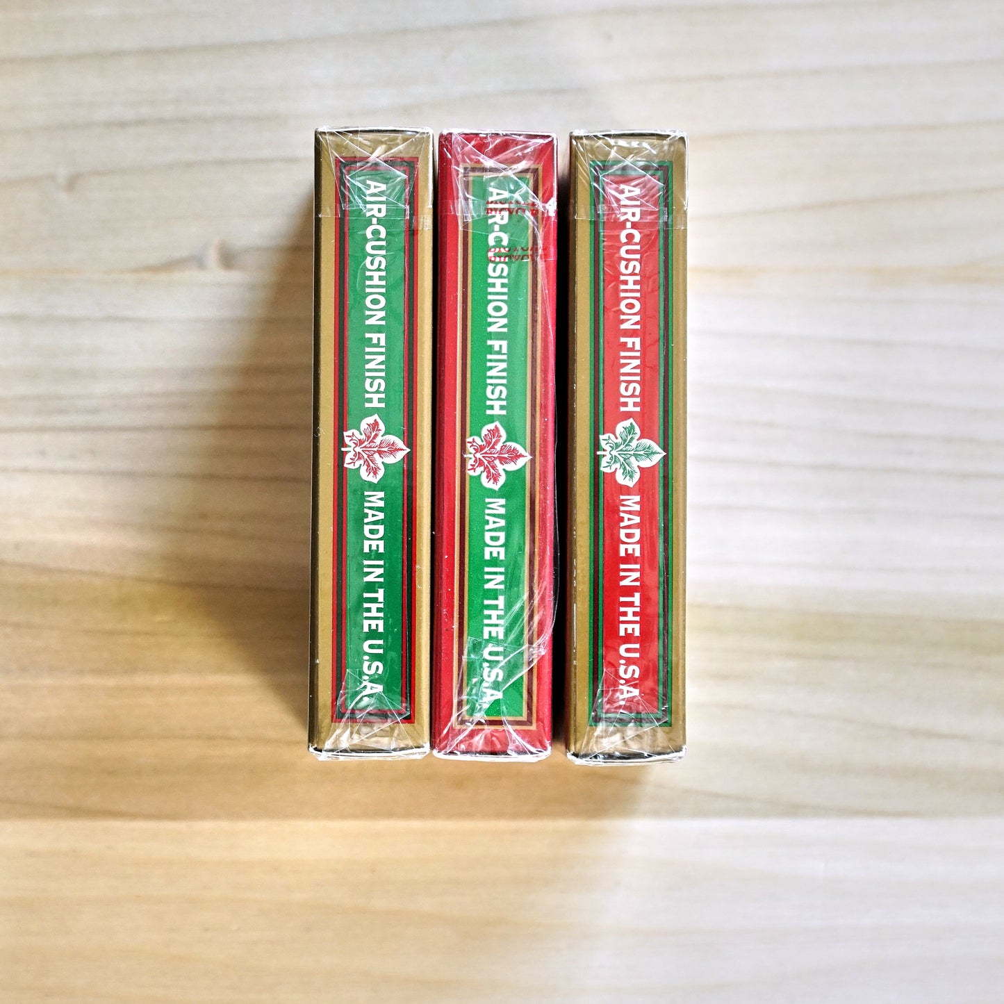 Bicycle Leaf Back Playing Cards - 3 Deck Set