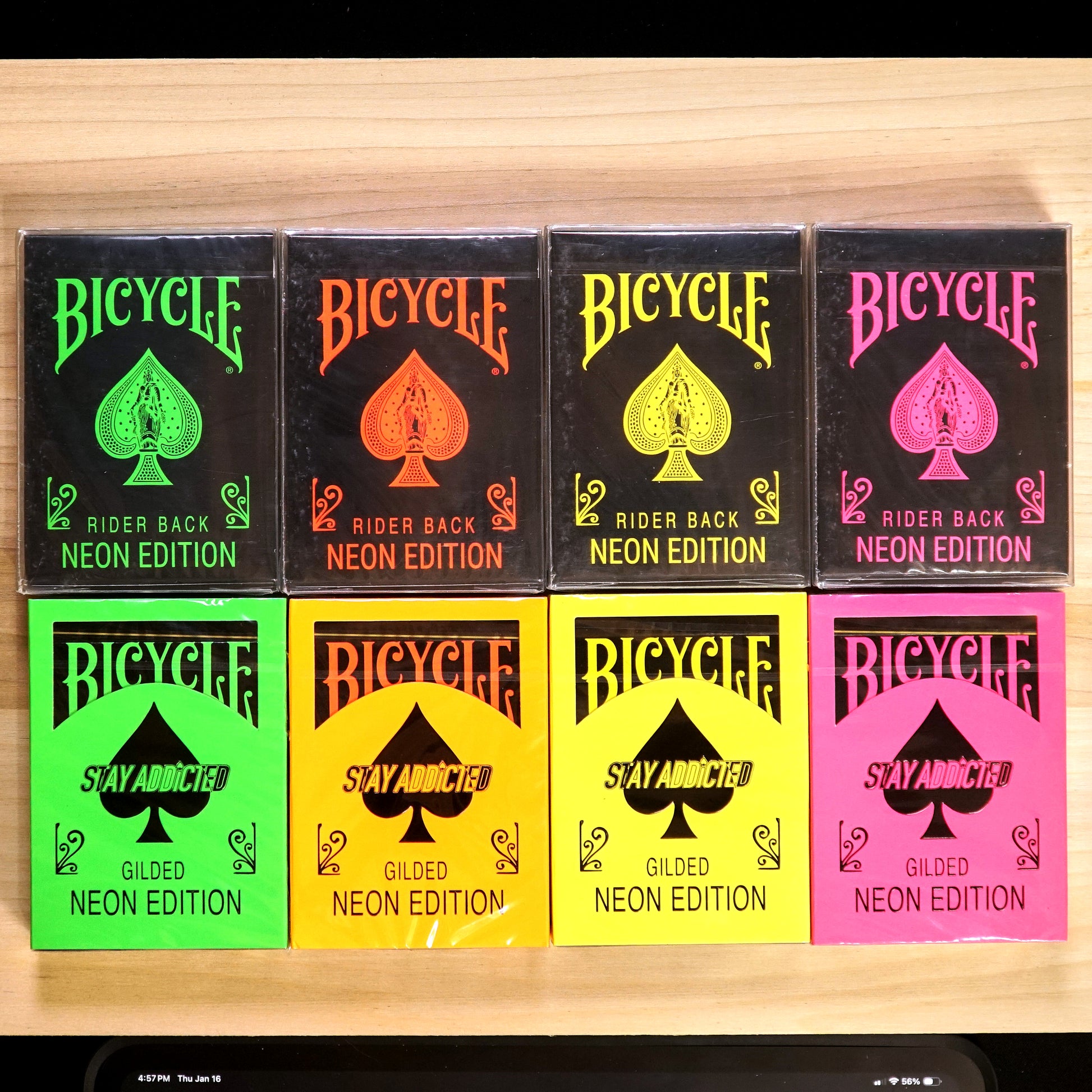bicycle playing cards shop near me Bicycle Card Addiction Neon Playing Cards