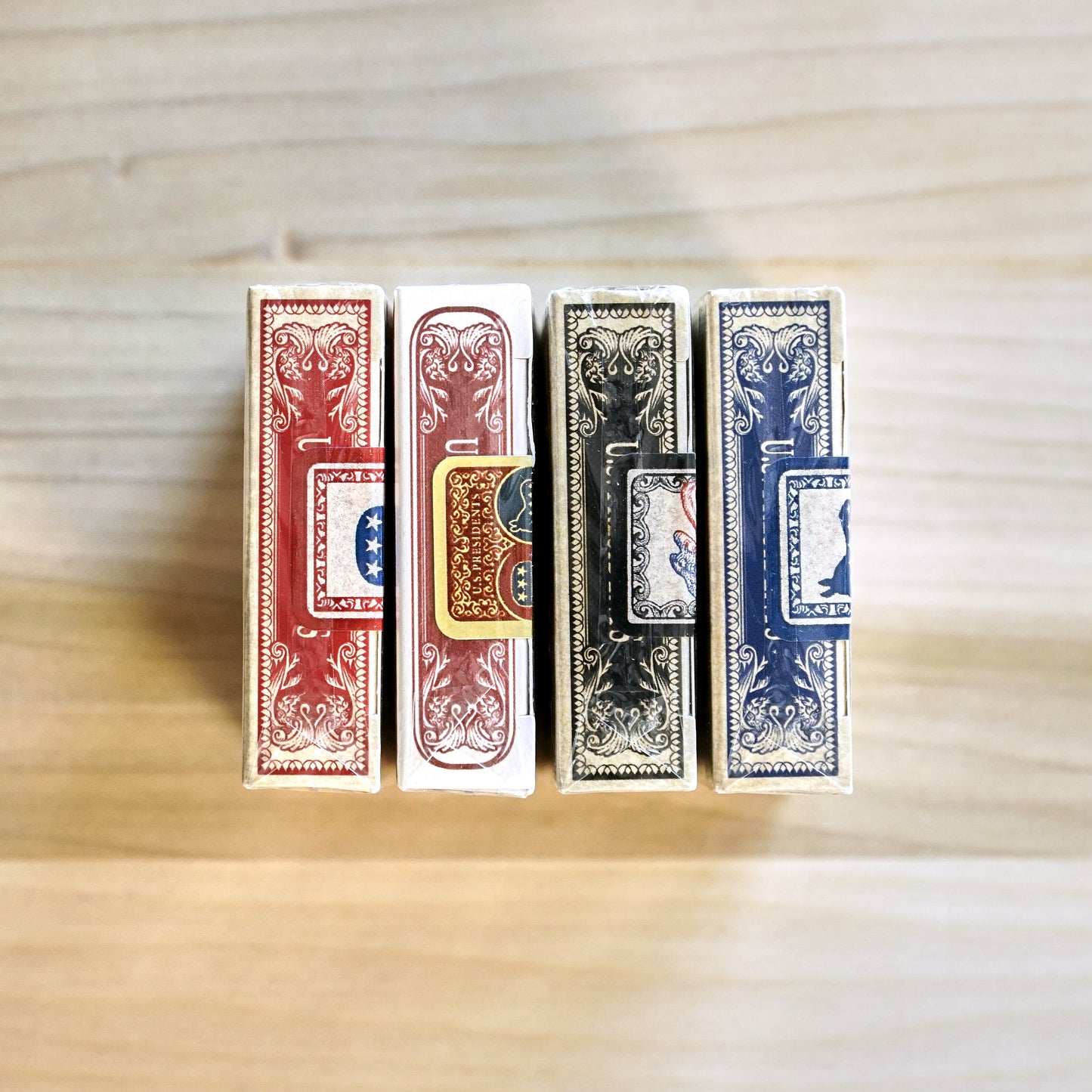 Bicycle US Presidents Playing Cards - 4 deck set