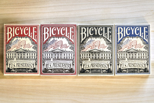Bicycle US Presidents Playing Cards - 4 deck set