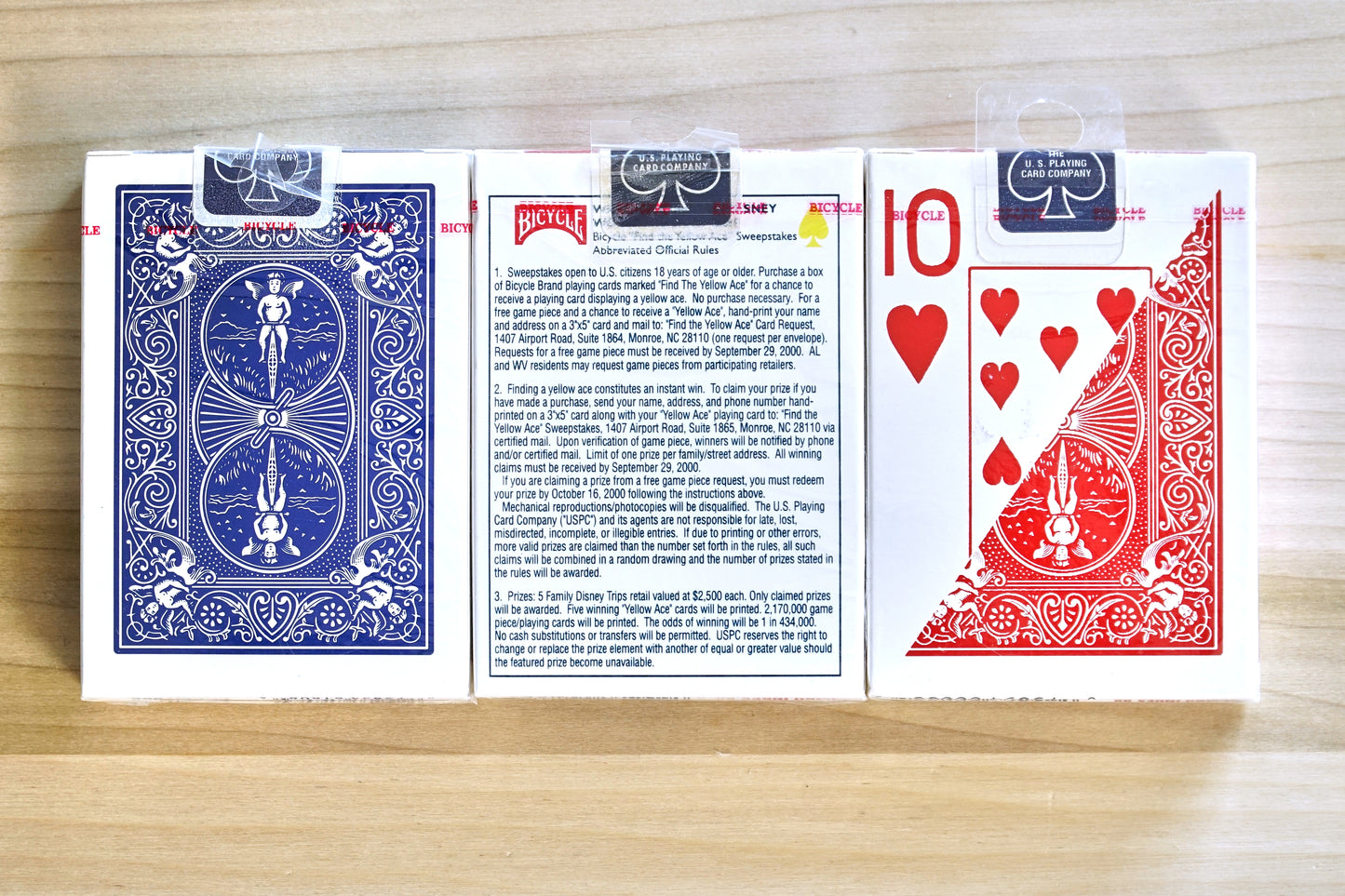 Bicycle Playing Cards - 3 Deck Advertisement Set - Blue Seal - Ohio