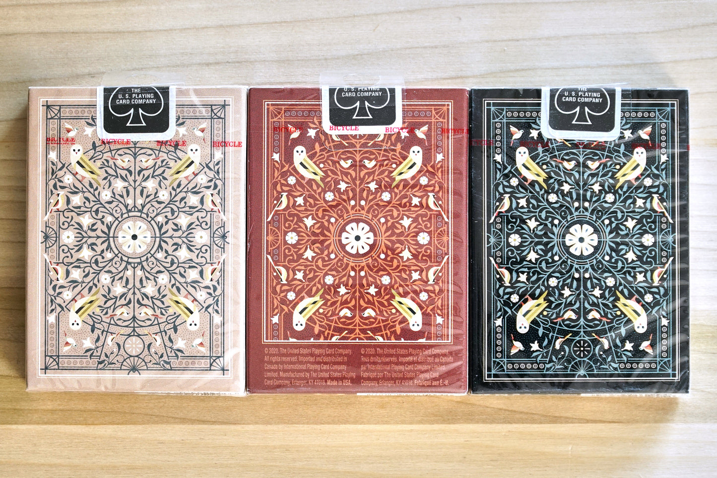 Bicycle Aviary Playing Cards - 3 Deck Set
