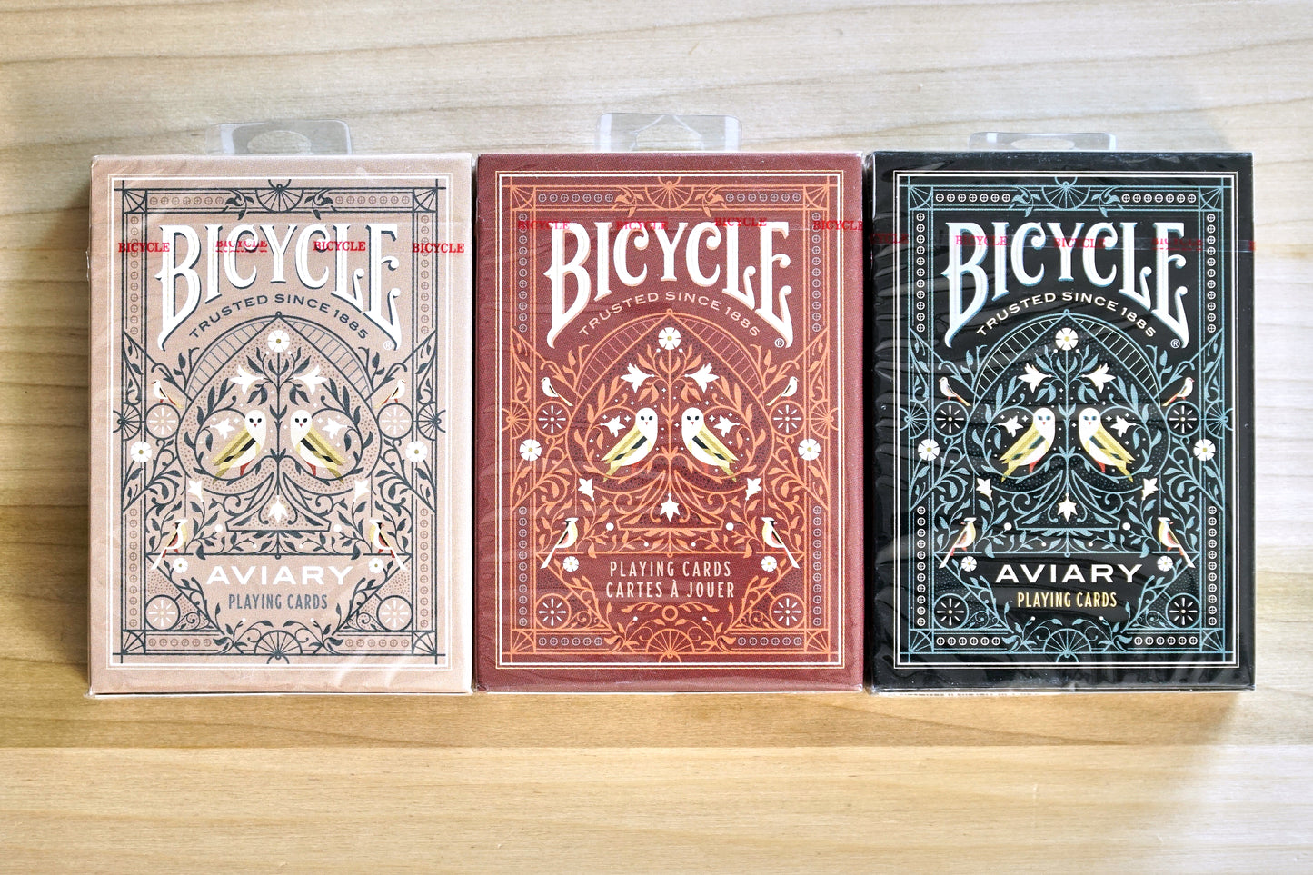 Bicycle Aviary Playing Cards - 3 Deck Set