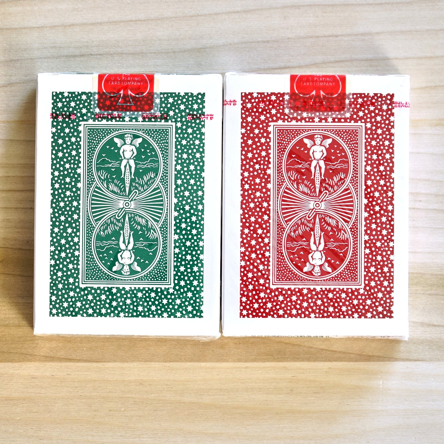 Bicycle Holiday Back Playing Cards - Red Seal