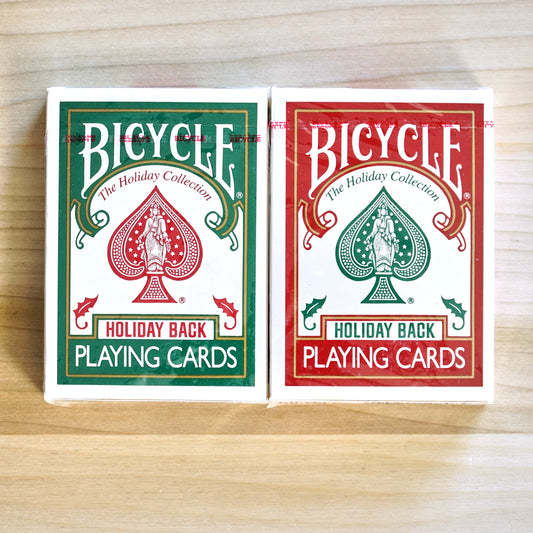 Bicycle Holiday Back Playing Cards - Red Seal