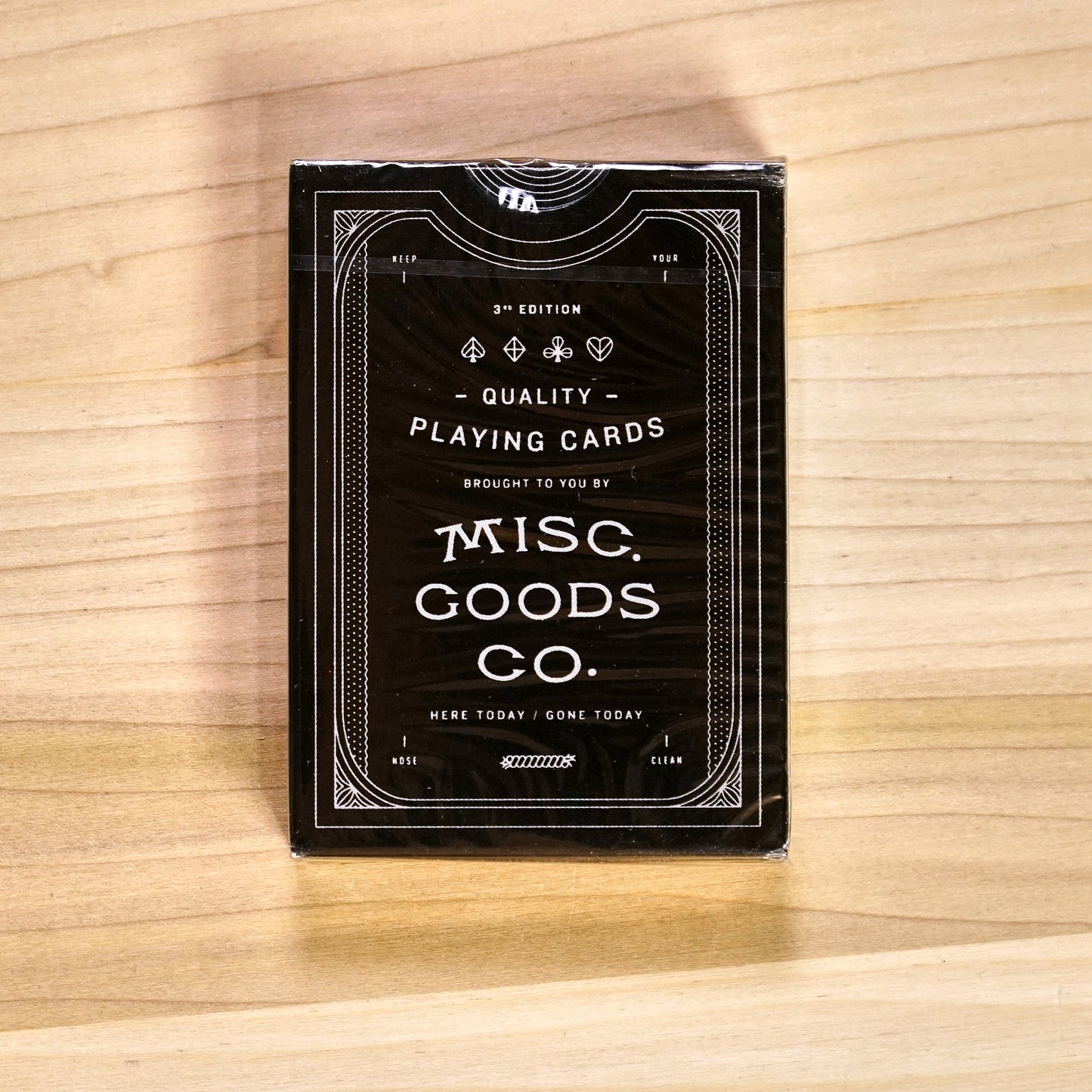 Misc. Goods Playing Cards - 2012 Black 3rd Edition