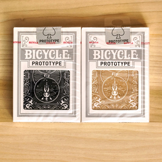 Bicycle Prototype Playing Cards - 2 Deck Set Black and Rose Gold