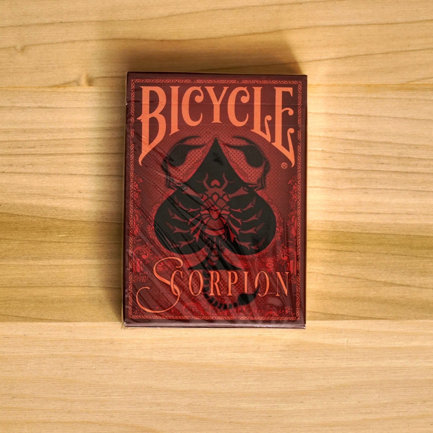 Bicycle Scorpion Playing Cards Red