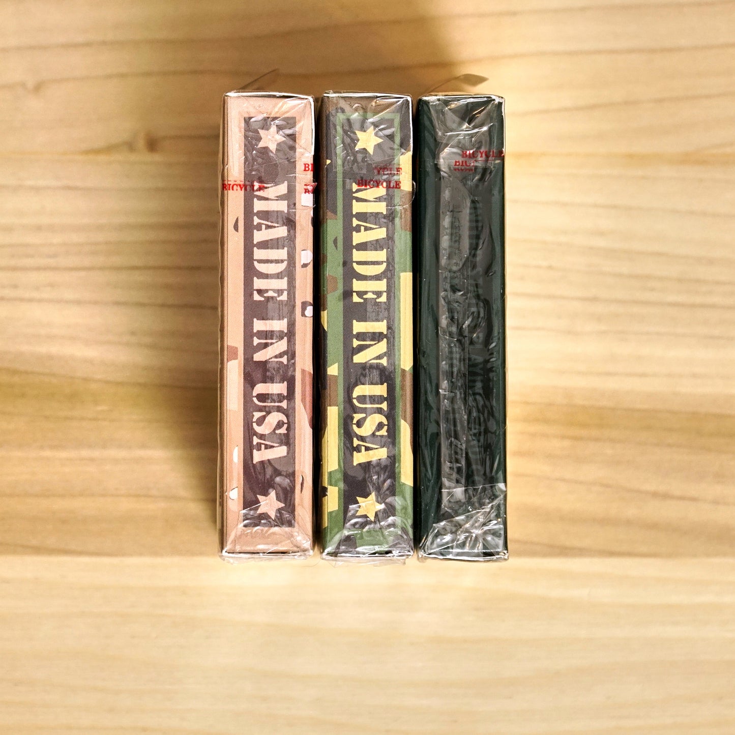 Bicycle Tactical Field Playing Cards - Set of 3 V1 Blue Seal and V2 Black Seal