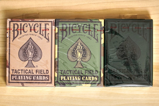 Bicycle Tactical Field Playing Cards - Set of 3 V1 Blue Seal and V2 Black Seal